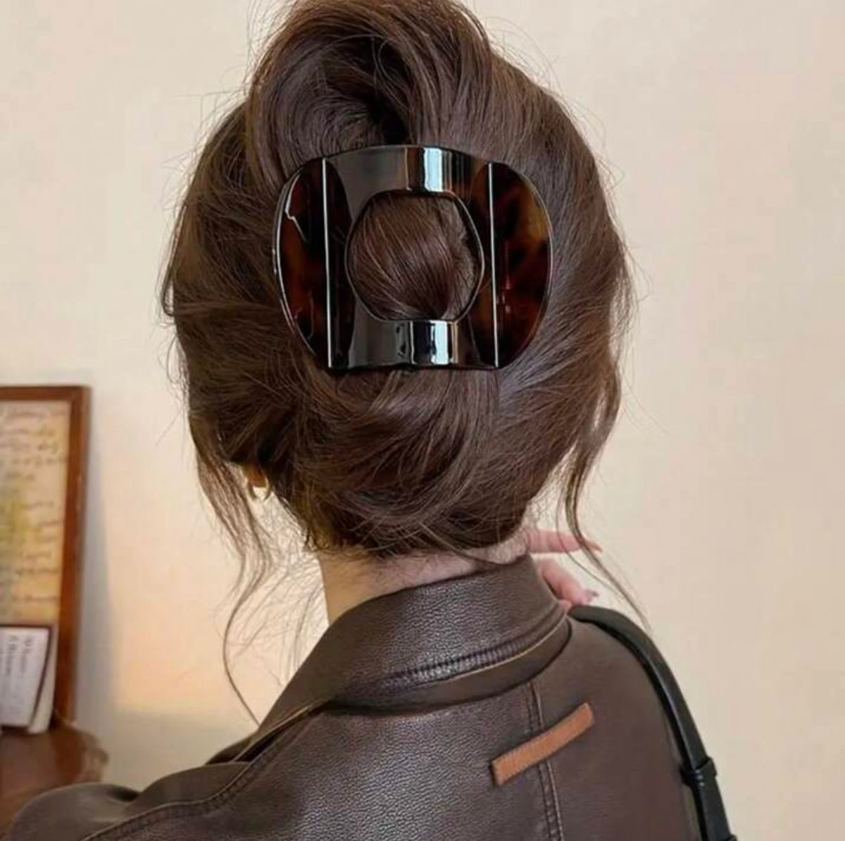 Cheetah flat hair clip