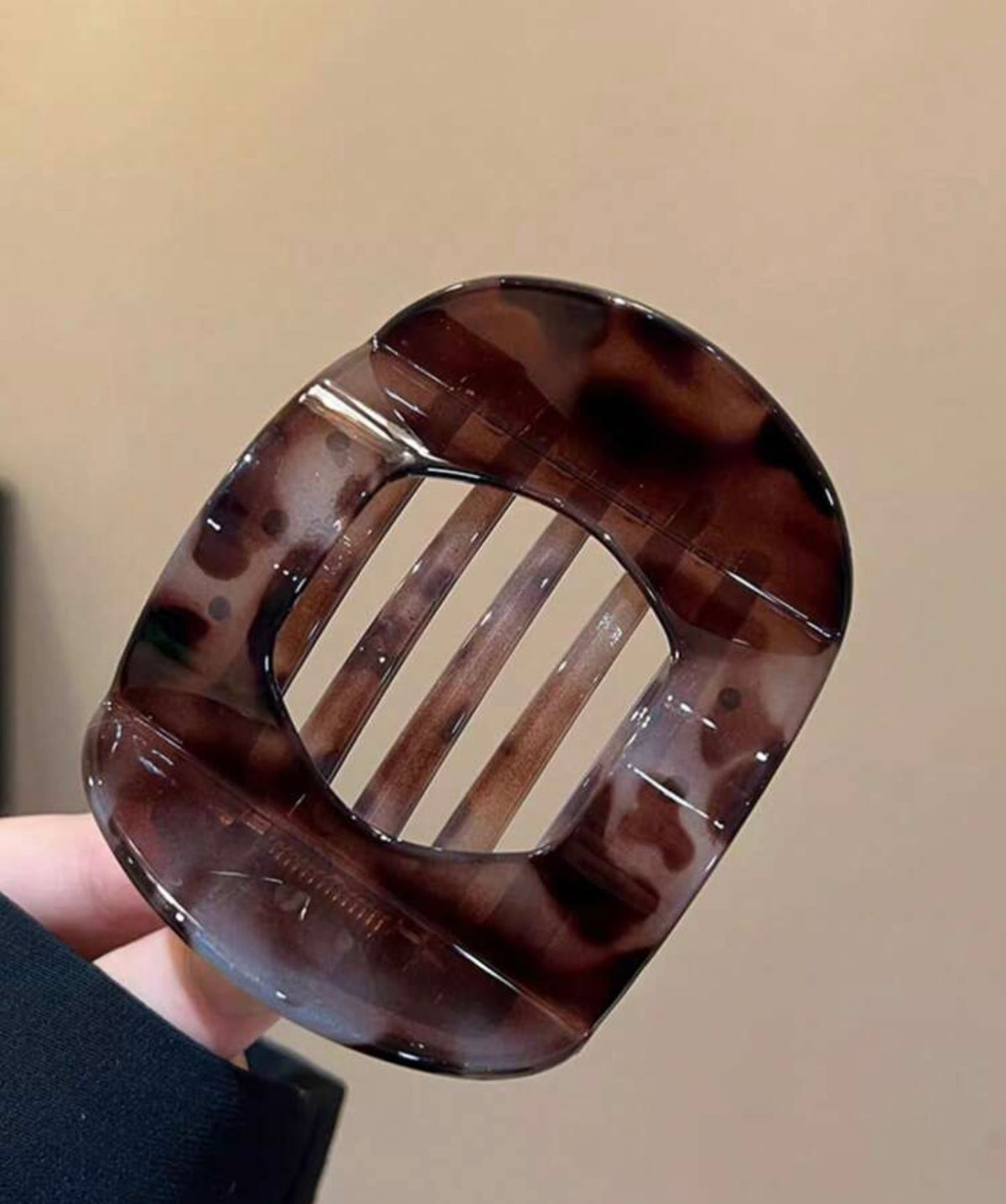 Cheetah flat hair clip